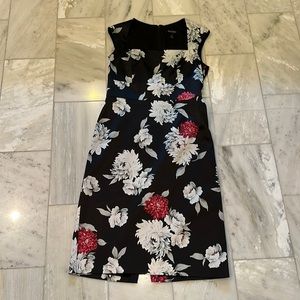 WHBM satin stunning floral dress